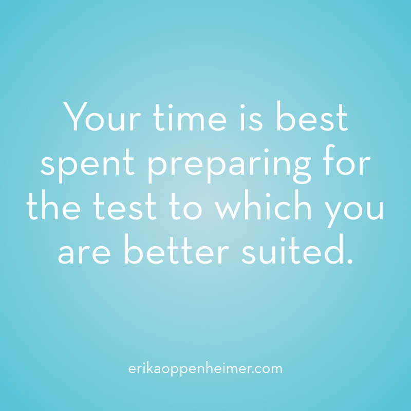 Your time is best spent preparing for the test to which you are better suited. // erikaoppenheimer.com // How to choose between the SAT & ACT